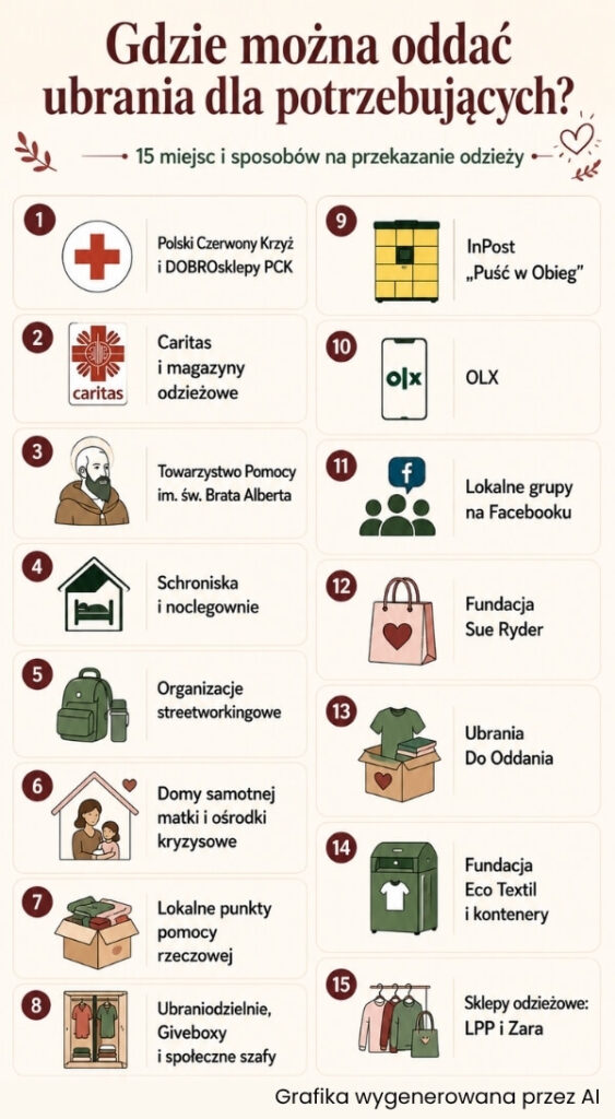gdzie można oddać ubrania dla potrzebujących - lista 15 miejsc i sposobów 15 miejsc gdzie można oddać ubrania dla potrzebujących