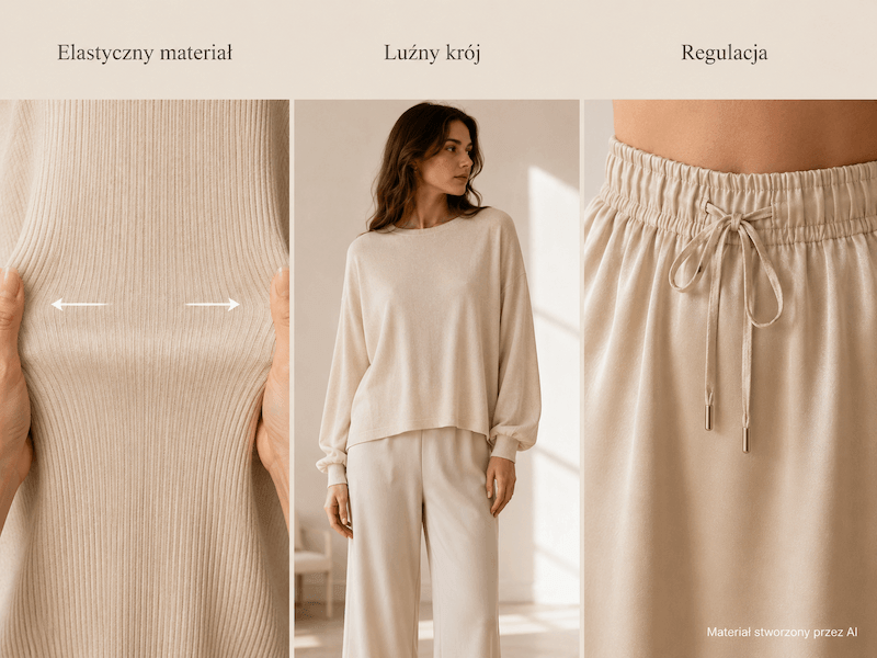 one size- co to znaczy w przypadku elastycznego i regulowanego ubrania elastyczny materiał i regulacja w ubraniach one size