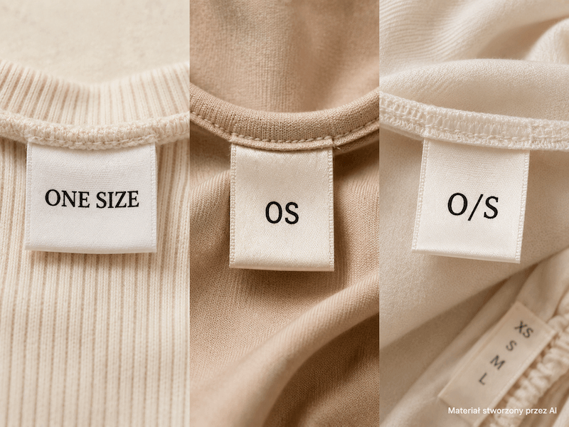 oznaczenia one size na metkach ubrań one size- co to znaczy na metce ubrania oraz oznaczenia