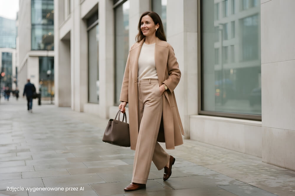 stylizacja w stylu quiet luxury style ubioru na przykładzie quiet luxury