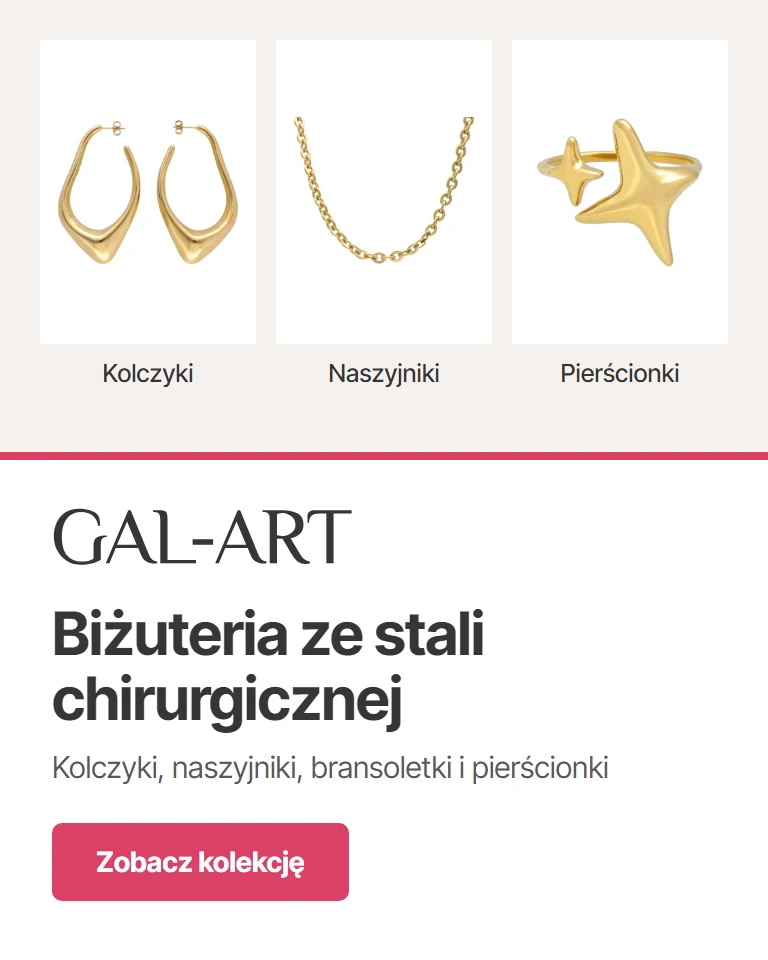 Biżuteria ze stali chirurgicznej Gal-Art